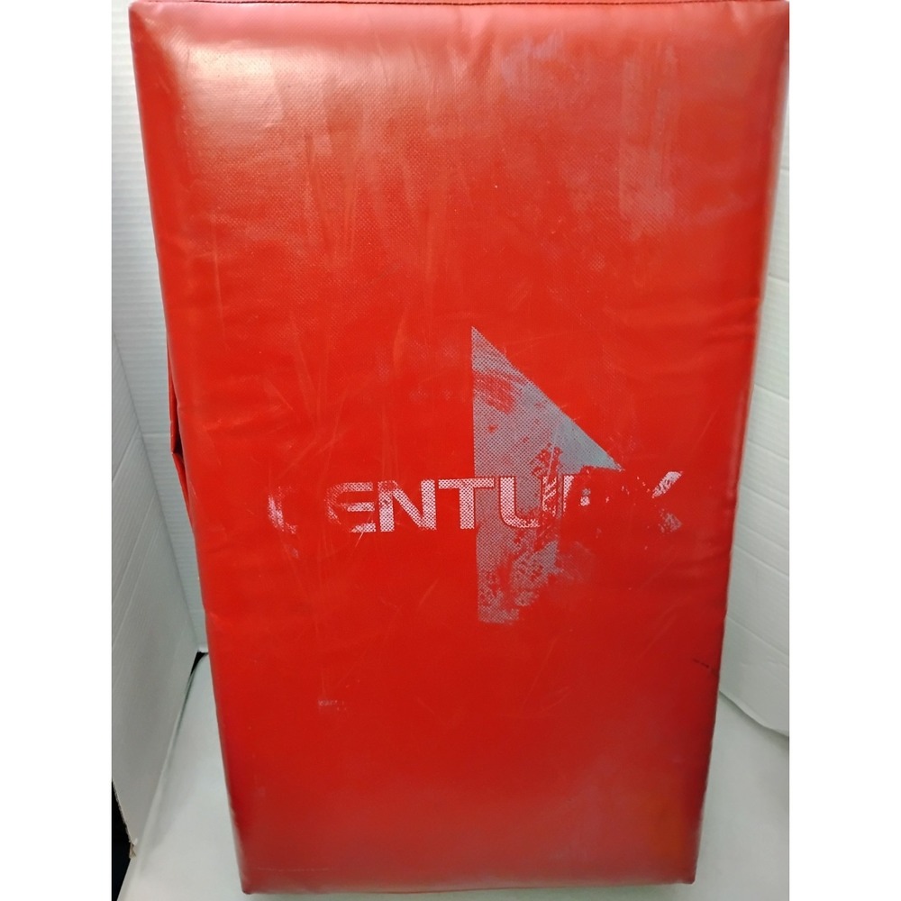 Century MMA Boxing Punch Kick Shield Pad Good Condition 25x15in Red 4 Handles